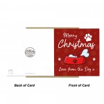 Joke Christmas Card From The Dog For Dog Mum Dog Dad Funny
