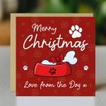 Joke Christmas Card From The Dog For Dog Mum Dog Dad Funny