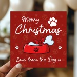 Joke Christmas Card From The Dog For Dog Mum Dog Dad Funny