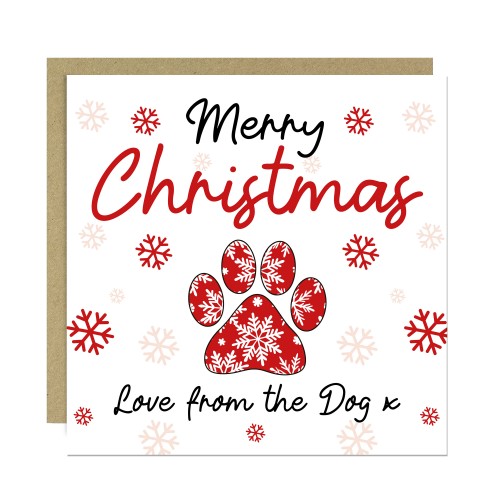 Happy Christmas From The Dog Card For Mum Dad Daughter Son Funny Happy Christmas From The Dog Card For Mum Dad Daughter Son Funny