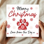 Happy Christmas From The Dog Card For Mum Dad Daughter Son Funny Happy Christmas From The Dog Card For Mum Dad Daughter Son Funny