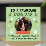 Christmas Card For Dog Dad Personalised Pawsome Dog Dad Card