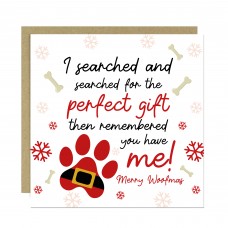 Joke Funny Christmas Card From The Dog For Dog Mum Dog Dad