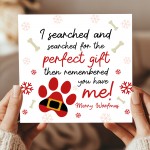 Joke Funny Christmas Card From The Dog For Dog Mum Dog Dad
