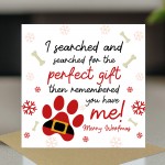 Joke Funny Christmas Card From The Dog For Dog Mum Dog Dad
