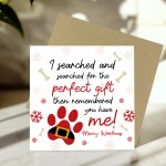 Joke Funny Christmas Card From The Dog For Dog Mum Dog Dad
