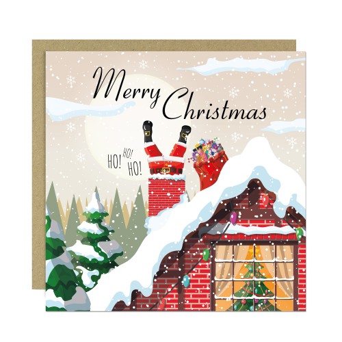 Merry Christmas Seasons Greetings Card For Friends Family