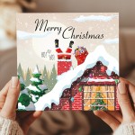 Merry Christmas Seasons Greetings Card For Friends Family