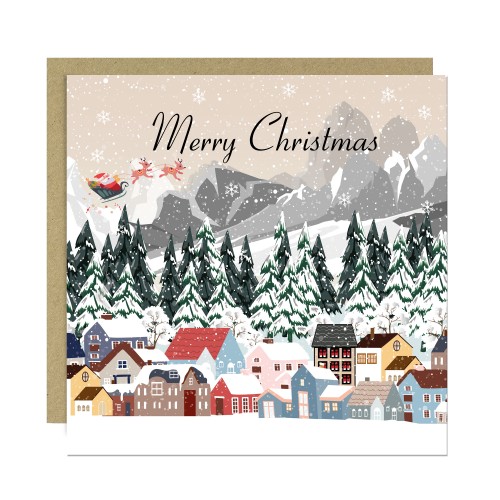 Merry Christmas Card Seasons Greetings For Him and Her
