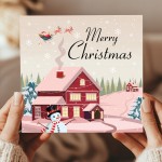 Christmas Card Xmas Greetings Card For Kids Children 145x145mm