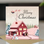 Christmas Card Xmas Greetings Card For Kids Children 145x145mm