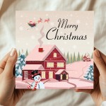 Christmas Card Xmas Greetings Card For Kids Children 145x145mm