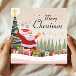 Merry Christmas Santa Card For Kids Children Xmas Cards