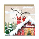 Merry Christmas Card Pack of 6 Multipack Xmas Cards For Friends 