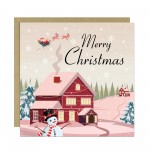 Merry Christmas Card Pack of 6 Multipack Xmas Cards For Friends 