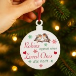Christmas Memorial Decoration For Mum Dad Grandad Robin Plaque Christmas Memorial Decoration For Mum Dad Grandad Robin Plaque