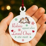 Christmas Memorial Decoration For Mum Dad Grandad Robin Plaque Christmas Memorial Decoration For Mum Dad Grandad Robin Plaque