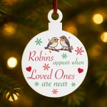 Christmas Memorial Decoration For Mum Dad Grandad Robin Plaque Christmas Memorial Decoration For Mum Dad Grandad Robin Plaque