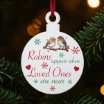 Christmas Memorial Decoration For Mum Dad Grandad Robin Plaque Christmas Memorial Decoration For Mum Dad Grandad Robin Plaque