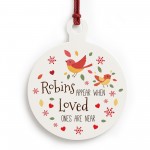 Memorial Decoration For Mum Dad Nan Robin Remembrance Gift