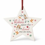 In Memory Memorial Bauble Robin Ornament Plaque Bereavement Gift