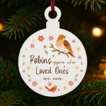 Memorial Christmas Bauble For Mum Dad Grandad Remembrance Gift