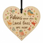 Memorial Wooden Sign For Mum Dad Nan Robin Remembrance Gift Memorial Wooden Sign For Mum Dad Nan Robin Remembrance Gift