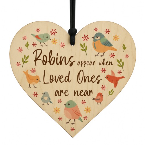 Memorial Wooden Sign For Mum Dad Nan Robin Remembrance Gift Memorial Wooden Sign For Mum Dad Nan Robin Remembrance Gift