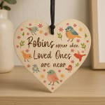 Memorial Wooden Sign For Mum Dad Nan Robin Remembrance Gift Memorial Wooden Sign For Mum Dad Nan Robin Remembrance Gift