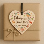 Memorial Wooden Sign For Mum Dad Nan Robin Remembrance Gift Memorial Wooden Sign For Mum Dad Nan Robin Remembrance Gift