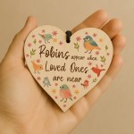 Memorial Wooden Sign For Mum Dad Nan Robin Remembrance Gift Memorial Wooden Sign For Mum Dad Nan Robin Remembrance Gift