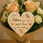 Memorial Wooden Sign For Mum Dad Nan Robin Remembrance Gift Memorial Wooden Sign For Mum Dad Nan Robin Remembrance Gift
