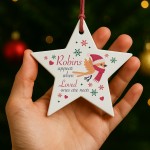 Memorial Bauble In Memory Robin Ornament Plaque Bereavement Gift