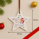 Memorial Bauble In Memory Robin Ornament Plaque Bereavement Gift