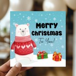 Christmas Card For Kids Merry Christmas Xmas Cards For Friends