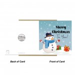 Merry Christmas Snowman Card For Kids Seasons Greetings Xmas