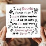 Bestie Card For Christmas Birthday Best Friend Friendship