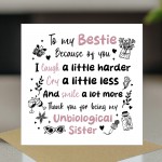 Bestie Card For Christmas Birthday Best Friend Friendship