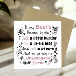 Bestie Card For Christmas Birthday Best Friend Friendship