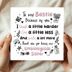 Bestie Card For Christmas Birthday Best Friend Friendship