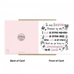 Bestie Card For Christmas Birthday Best Friend Friendship