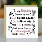 Bestie Card For Christmas Birthday Best Friend Friendship