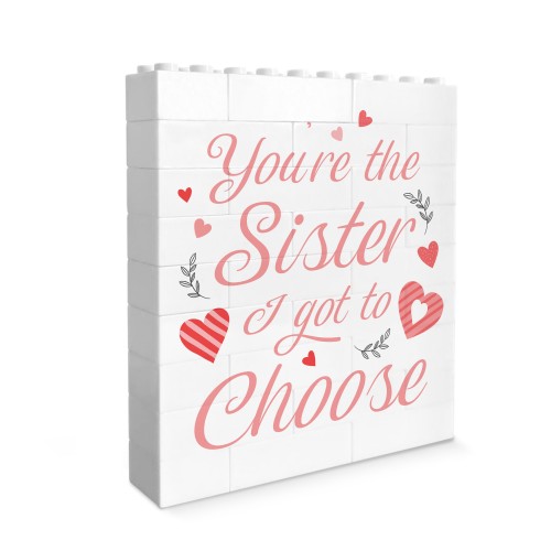 You Are The Sister I Got To Choose Gift Building Block You Are The Sister I Got To Choose Gift Building Block