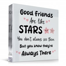 Gifts For Friend GOOD FRIENDS ARE LIKE STARS Plaque Friendship