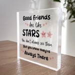 Gifts For Friend GOOD FRIENDS ARE LIKE STARS Plaque Friendship