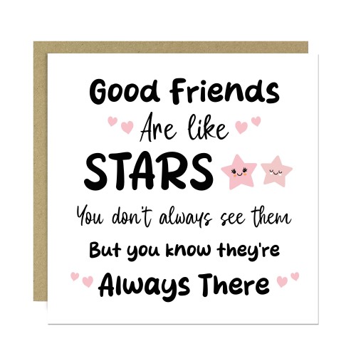 Good Friend Card Friendship Birthday Card For Friends Christmas 