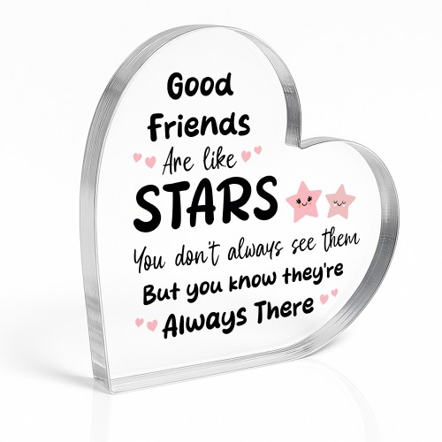 Gift For Best Friend GOOD FRIENDS ARE LIKE STARS Friendship Gift