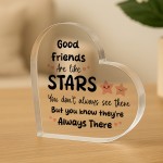 Gift For Best Friend GOOD FRIENDS ARE LIKE STARS Friendship Gift