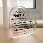 Gifts For Best Friend Bestie Friendship Gift Acrylic Heart Gifts For Best Friend Bestie Friendship Gift Acrylic Heart