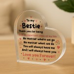 Gifts For Best Friend Bestie Friendship Gift Acrylic Heart Gifts For Best Friend Bestie Friendship Gift Acrylic Heart